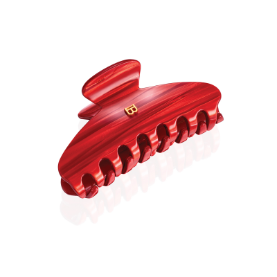 Limited edition Cellulose Acetate Pince a Cheveux Medium Red